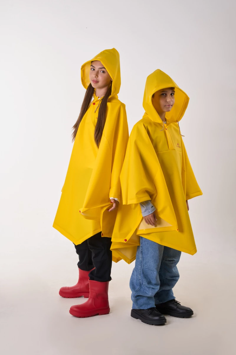 Anorak Αδιάβροχο Παιδικό Πόντσο Jumper® kids flex - Κίτρινο