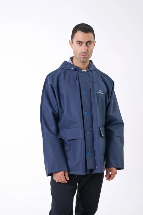 Anorak Αδιάβροχο Σακάκι Strutter® flex long-Μπλέ