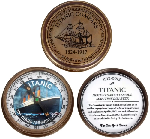 Πυξίδα Μεταλλική Titanic- 5cm