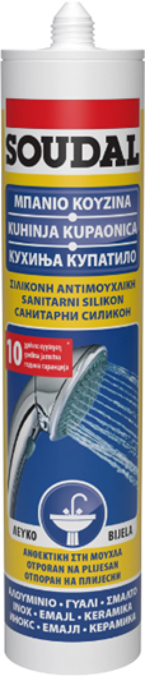 SOUDAL Σιλικόνη Αντιμουχλική 280ml - Λευκό