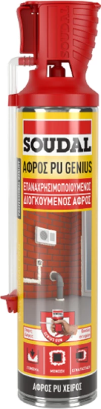 SOUDAL Genius Αφρός Πολυουρεθάνης (PU) Χειρός 600ml