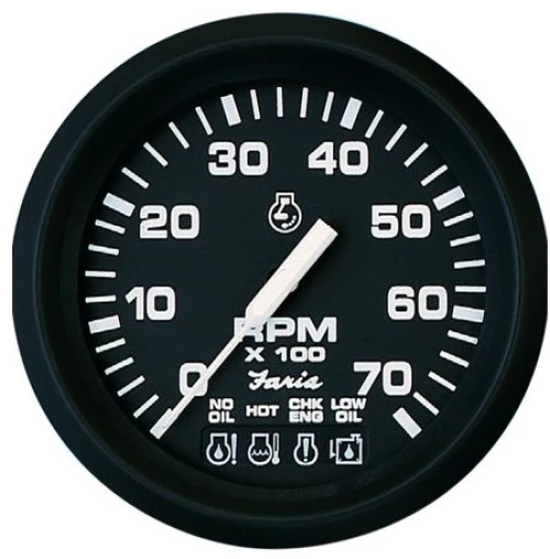 Στροφόμετρο Faria Euro Black 7000RPM