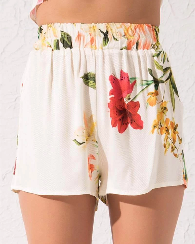 Γυναικείες πιτζάμες flowers 100% βισκόζη