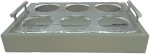 Marine Business Tray for Glasses Beige Δίσκος Με Ποτηροθήκες