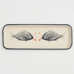 Δίσκος Εμαγιέ Ψάρια 35x13cm