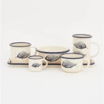 Δίσκος Εμαγιέ Ψάρια 35x13cm