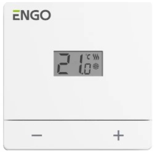 ENGO CONTROLS EASYBATW ΕΝΣΥΡΜΑΤΟΣ ΕΠΙΤΟΙΧΟΣ ΘΕΡΜΟΣΤΑΤΗΣ ΜΕ ΜΠΑΤΑΡΙΑ (ΛΕΥΚΟ)