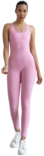 Cross Striped Jumpsuit Push-Up και Σμίλευσης Lismina 2406 Pink