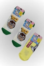 Παιδικά Σοσόνια Looney Tunes 3 pack W19823 - ΠΟΛΥΧΡΩΜΟ