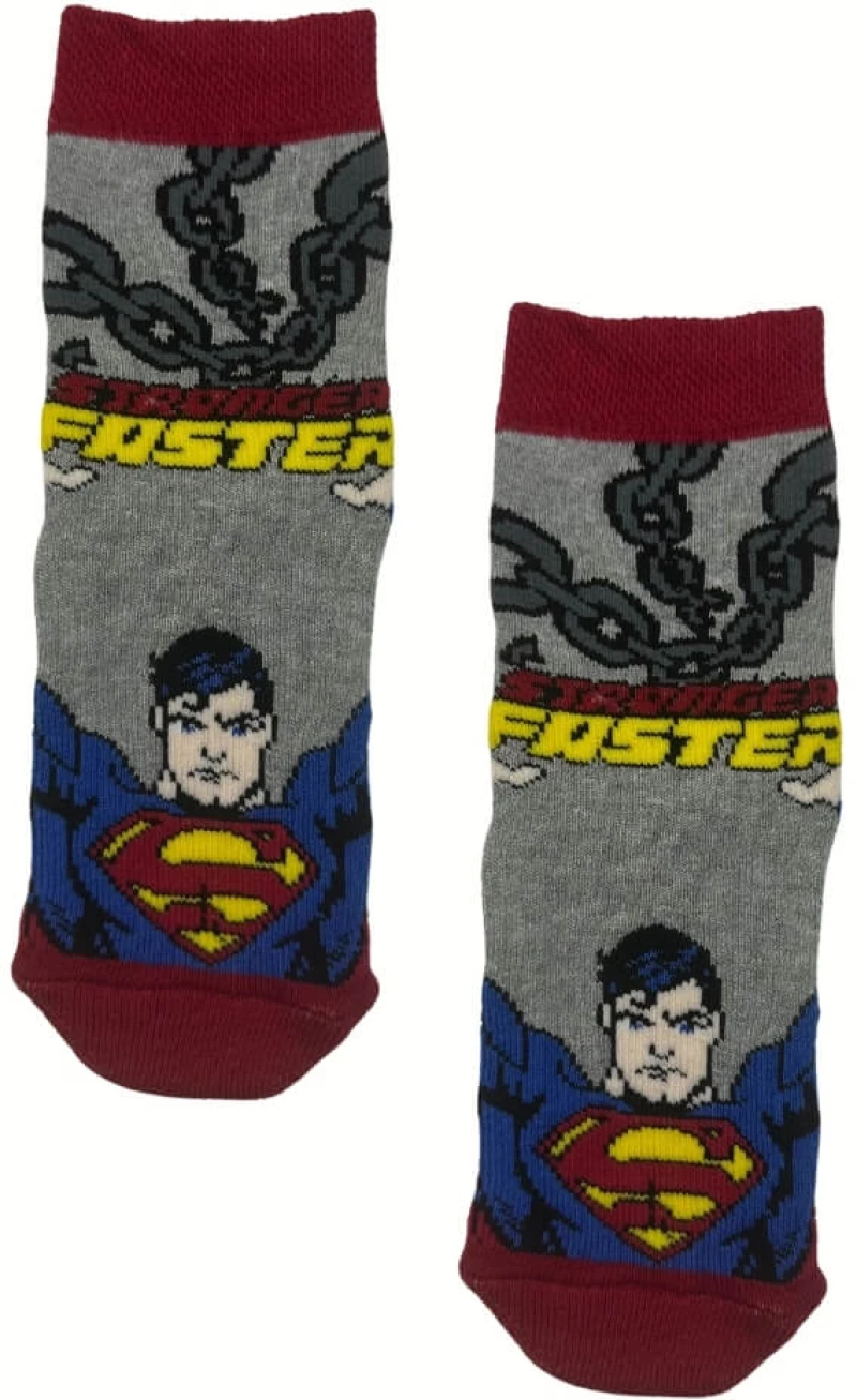 Παιδικές Κάλτσες Αντιολισθητικές Superman 3 Ζεύγη 21562 - ΠΟΛΥΧΡΩΜΟ