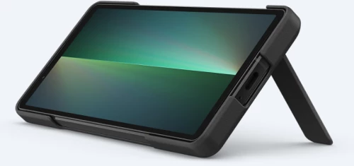 Sony XQZ-CBDEB Κομψό κάλυμμα με βάση στήριξης για το Xperia 5 V (μαύρο)