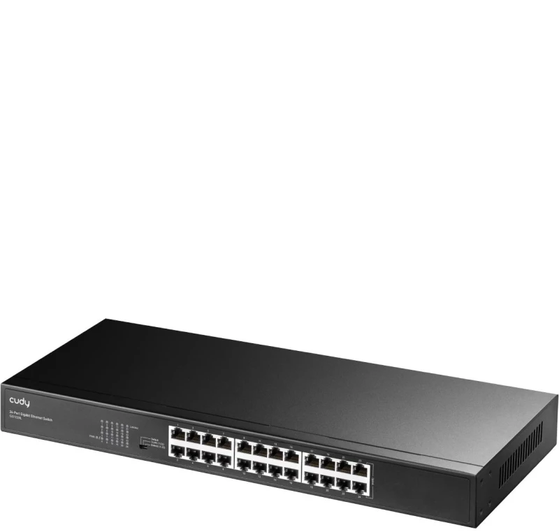 CUDY GS1024L 24-PORT GIGABIT UNMANAGED METAL SWITCH  RACKMOUNT