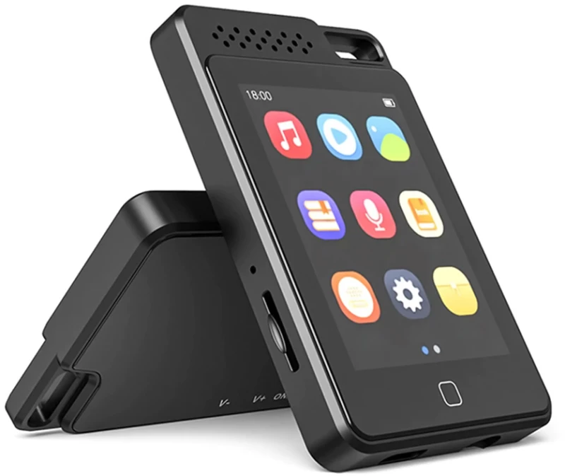 RUIZU MP3 player C1 με οθόνη αφής 2.4"  64GB  ελληνικό μενού  μαύρο