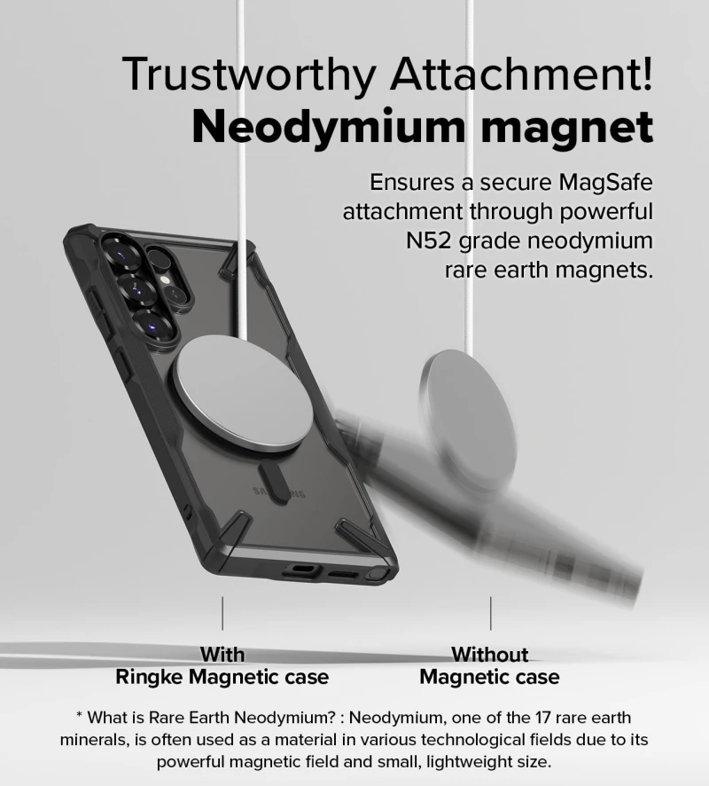 RINGKE FUSION X MAGNETIC MAGSAFE-SAMSUNG GALAXY S25 ULTRA BLACK
