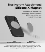 Θήκη Ringke Silicone Magnetic MagSafe Black-Apple iPhone 16