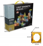 Kruzzel Μαγνητικό παιχνίδι κατασκευών Magnetic Blocks 77τμχ 022684