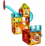 Kruzzel Μαγνητικό παιχνίδι κατασκευών Magnetic Blocks 77τμχ 022684