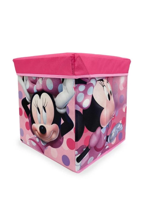 Κουτί-Σκαμπό Disney Home Minnie 07 30X30X30 Pink 100% Polyester - -