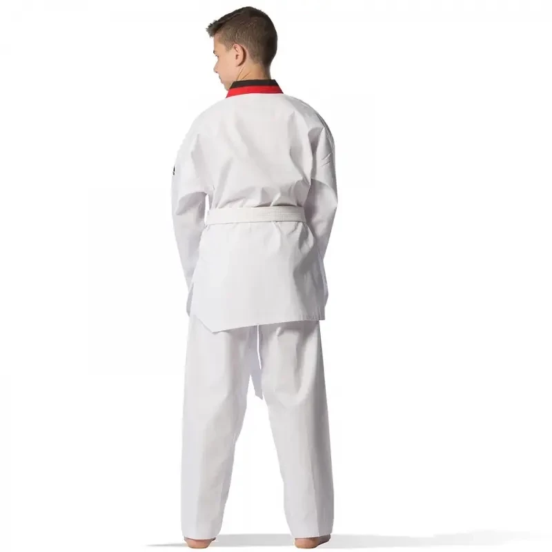 Taekwondo Στολή adidas ADI-START Μαύρο/Κόκκινο Ρεβέρ – adiTS01