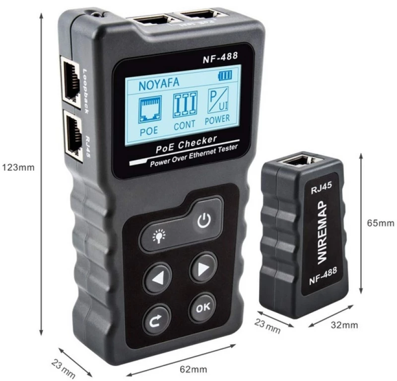 NF-488 Ελεγκτής PoE και καλωδίων - RJ45