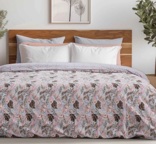 Σετ Σεντόνια Υπέρδιπλα (160x200+30) Με Λάστιχο BUDS βαμβακερά Madi