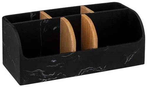 Θήκη οργάνωσης  black marble 25,6x12,1x10cm