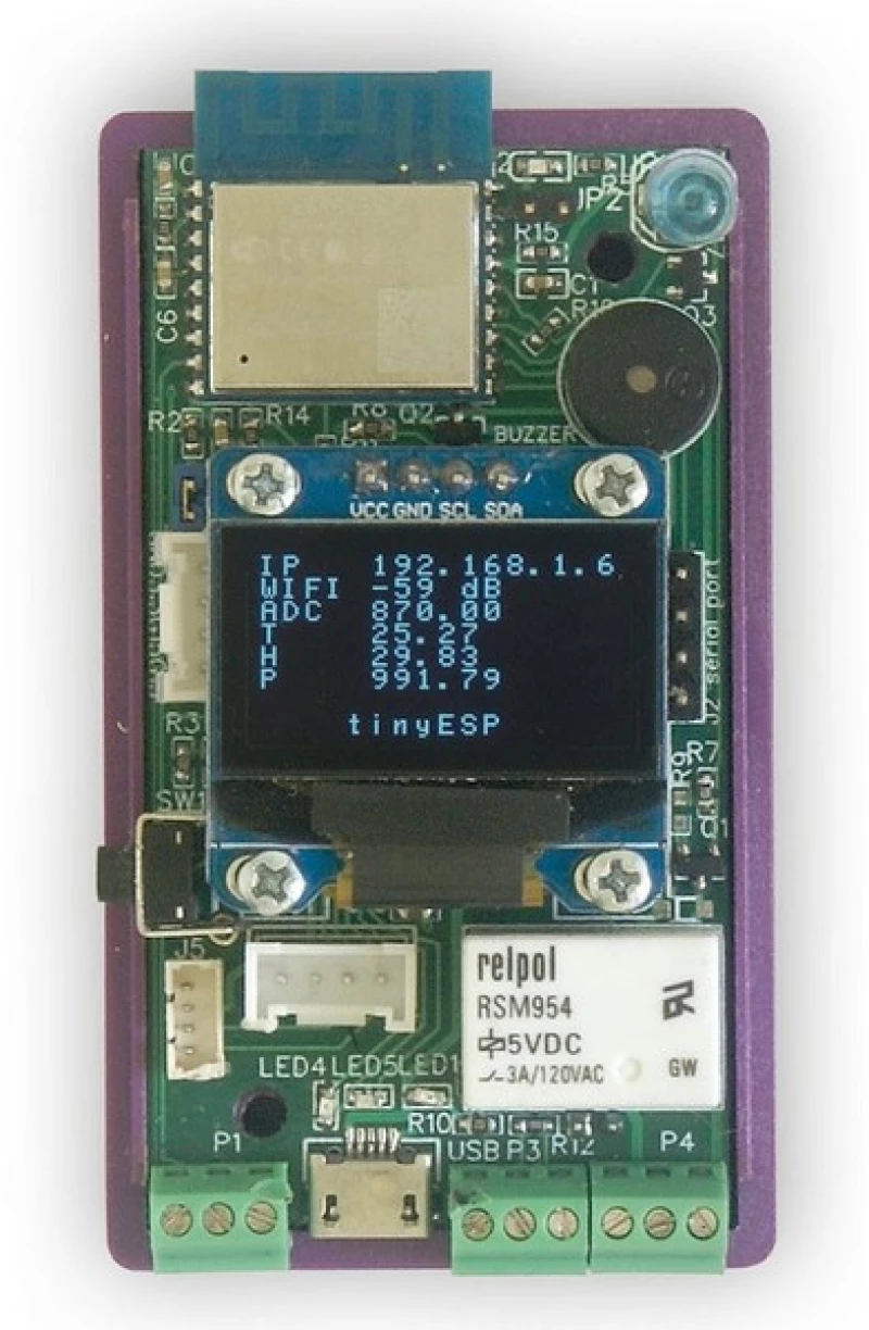 TinyControl LANKON-044, tinyESP WiFi controller - με οθόνη
