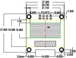 0.96" I2C 128X64 OLED LCD Οθόνη SSD1306 - Κίτρινο/Μπλε
