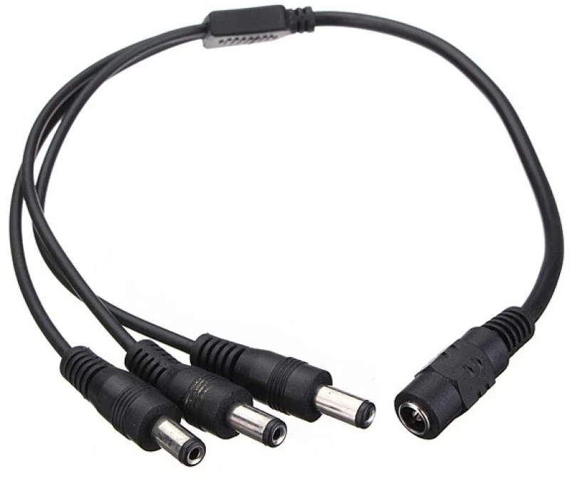 EZ-DCSP3, 1xDC Θηλυκό σε 3xDC Αρσενικό καλώδιο 5.5*2.1mm 40cm