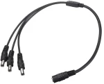 EZ-DCSP3, 1xDC Θηλυκό σε 3xDC Αρσενικό καλώδιο 5.5*2.1mm 40cm