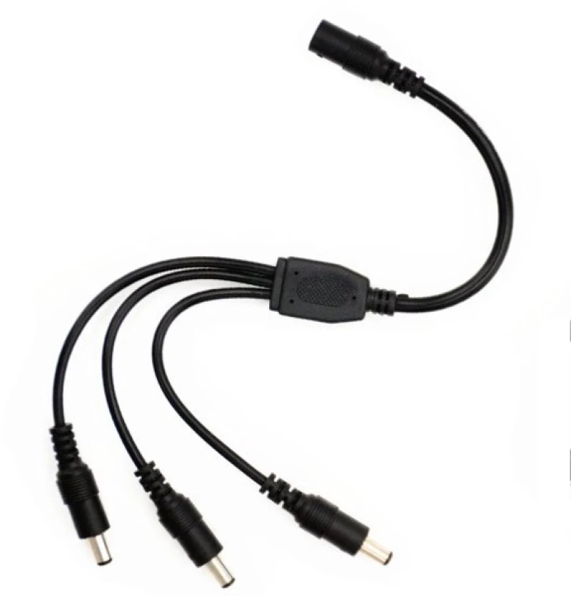 EZ-DCSP3, 1xDC Θηλυκό σε 3xDC Αρσενικό καλώδιο 5.5*2.1mm 40cm