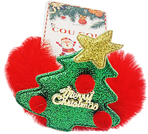 Xmasfes Σούρα μαλλιών Χριστουγεννιάτικο δέντρο Φ6cm 1133463