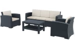 METAX-24 Monaco/ST-3 Lounge Set Ανθρακί*  0. x 0. x 0. metax-01-00-1804