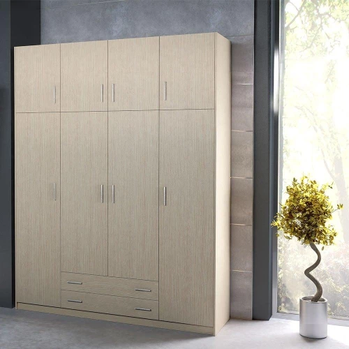 Ντουλάπα Τετράφυλλη Με Πατάρι Νο. 31 200x240x55 Wallnut  SARRIS809699