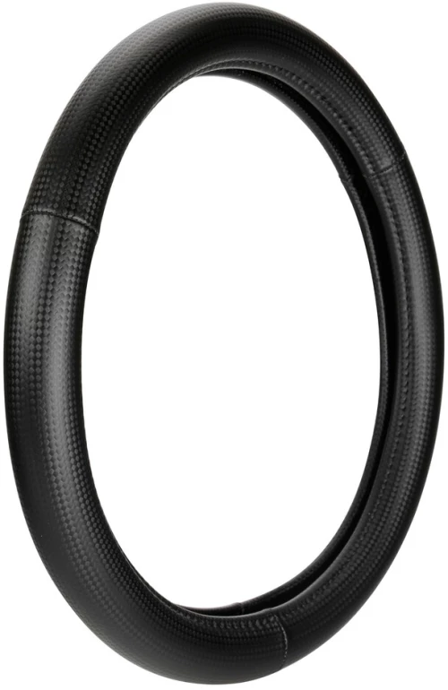 Lampa ΚΑΛΥΜΜΑ ΤΙΜΟΝΙΟΥ RACING PREMIUM BLACK (S) 35/37cm ΣΥΝΘΕΤΙΚΟ ΔΕΡΜΑ SKEENTEX ΜΑΥΡΟ/CARBON LOOK LAMPA  - 1 ΤΕΜ. L3316.2