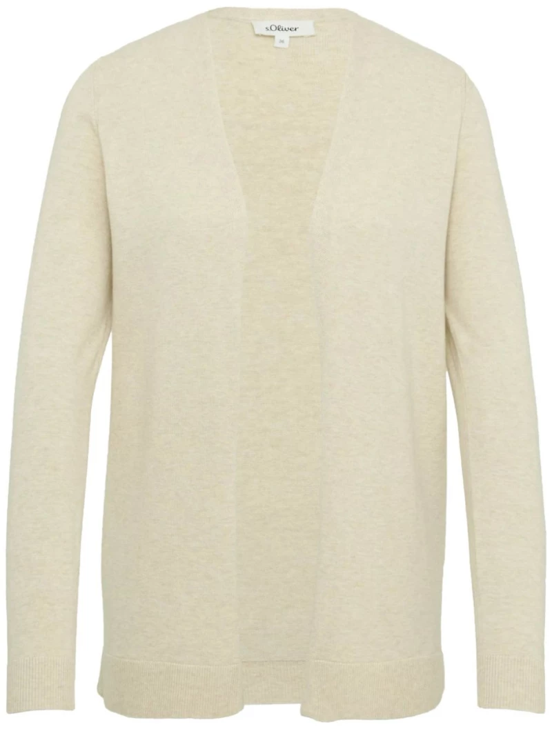 S.OLIVER Γυναικεία μπέζ πλεκτή ζακέτα 2155492-81W1 beige