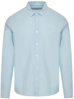 FUNKY BUDDHA Ανδρικό oxford πουκάμισο FBM011-009-05  LT GREEN MEL