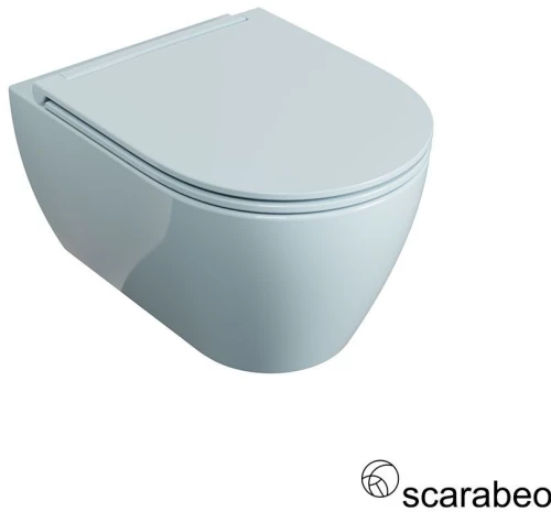 Scarabeo Glam Λεκάνη Κρεμαστή Rimless με σύστημα πλύσης Twist & κάλυμμα αποσπώμενο Slim Soft Close Air Glossy