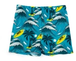 Μαγιό boxer "Surf Board" γαλάζιο