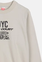 Μπλούζα εποχιακή αγόρι "Jyc off court" μπεζ