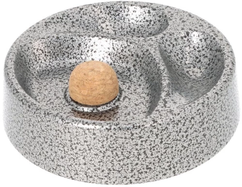 Angelo Τασάκι - Σταχτοδοχείο για 2 Πίπες Καπνού Μεταλλικό Black Crackle (412003)