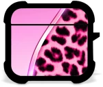Animal Print Pink Airpods 4