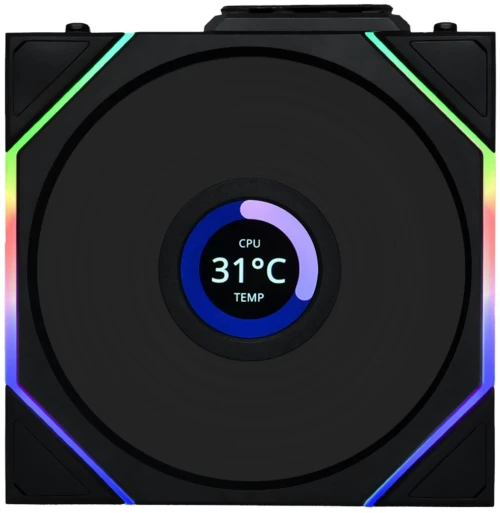 Lian Li UNI FAN TL-LCD Wireless 120 Black (1pc) Case Fan