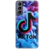 Tik Tok Silicone case Θήκη για Samsung Galaxy S21 blue