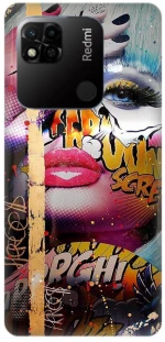 Woman Wall Art Unicorn Silicone case Θήκη για Xiaomi Redmi 10A Multicolor