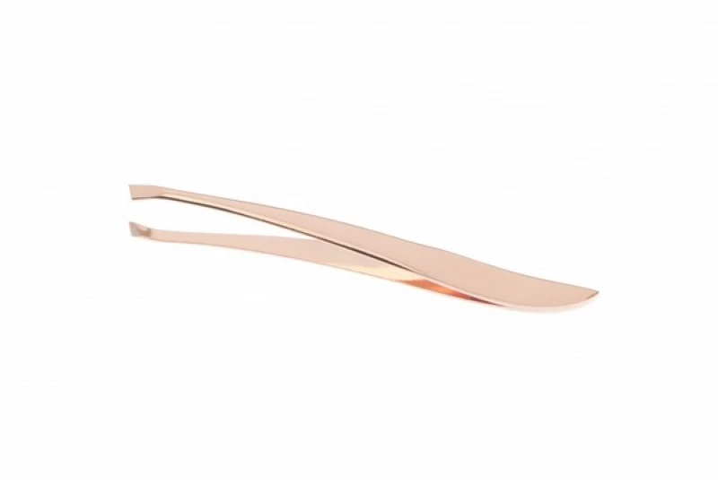Ro Accessories Τσιμπιδάκι Φρυδιών Λοξό Ροζ-Χρυσό TS233