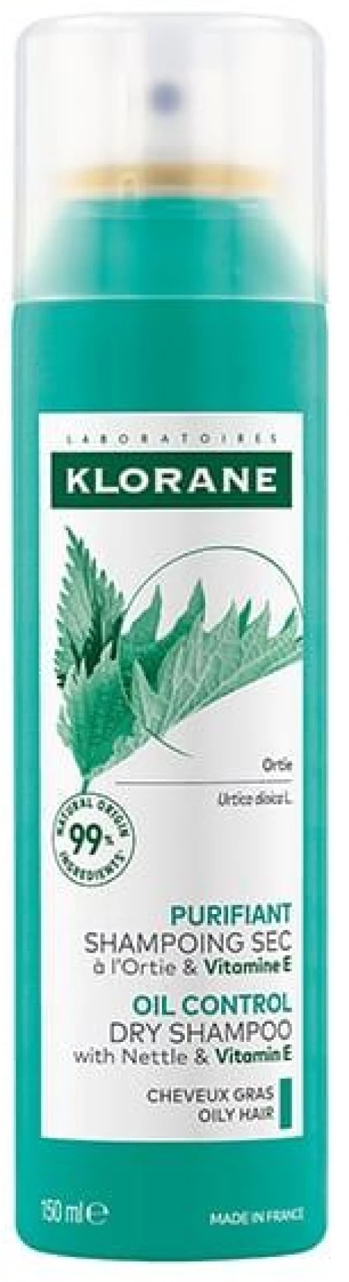 Klorane Ortie Dry Shampoo Ξηρό Σαμπουάν Για Λιπαρά Μαλλιά 150ml