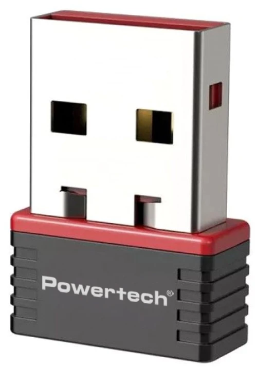 POWERTECH ασύρματος USB αντάπτορας δικτύου PT-1384, 150Mbps WiFi