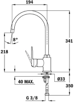 Μπαταρία Νεροχύτη Inox TEKA Περιστρεφόμενη IN 995 1/2’’EASY 53991512