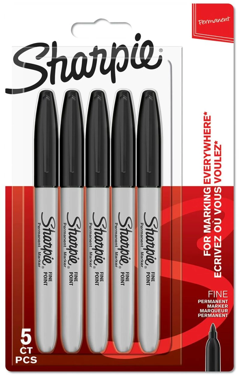 Μόνιμος δείκτης Sharpie Μαύρο 5 Μονάδες